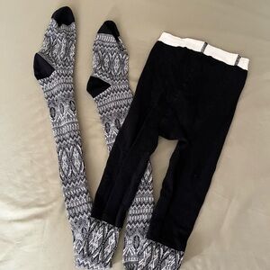 Patterned Knit Tights